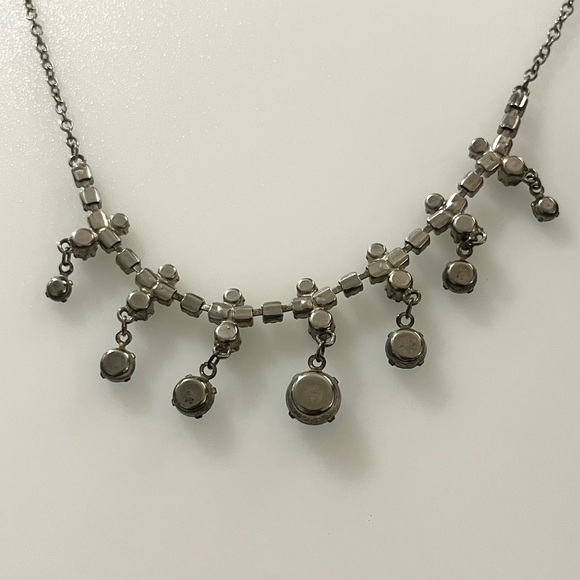 Vintage Blue Prong Set Rhinestone 13” - 16” Necklace - Picture 6 of 16